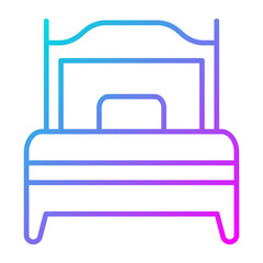 Single Bed Room Icon