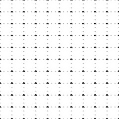 Square seamless background pattern from geometric shapes are different sizes and opacity. The pattern is evenly filled with small black printed circuit boards. Vector illustration on white background