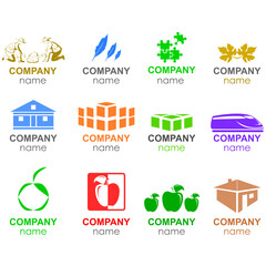 Company logo designs. Abstract business company logo.
Set of abstract designs isolated on white suitable for a company logo, icon or symbol.