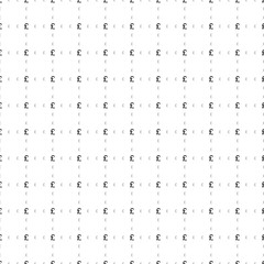 Square seamless background pattern from geometric shapes are different sizes and opacity. The pattern is evenly filled with small black pound symbols. Vector illustration on white background