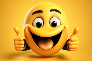 Smiley Daumen hoch KI