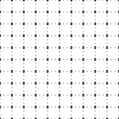 Square seamless background pattern from geometric shapes are different sizes and opacity. The pattern is evenly filled with small black ace of diamond cards. Vector illustration on white background