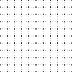 Square seamless background pattern from black seven of diamonds playing cards are different sizes and opacity. The pattern is evenly filled. Vector illustration on white background