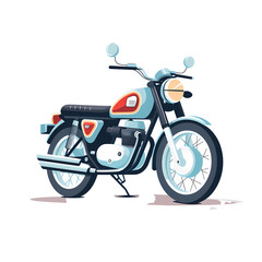 motorbike flat illustration