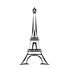 Eiffel Tower. Tour Eiffel in Paris flat icon for apps and websites