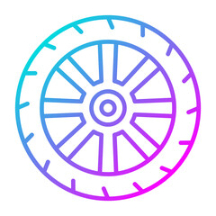 Obraz premium Wheel Icon