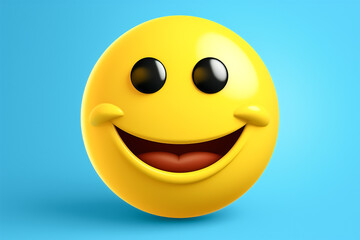 Fototapeta premium Smiley glücklich KI