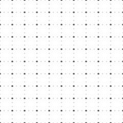 Square seamless background pattern from geometric shapes are different sizes and opacity. The pattern is evenly filled with small black equals symbols. Vector illustration on white background