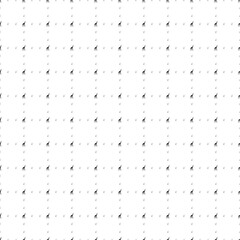 Square seamless background pattern from black wild giraffe symbols are different sizes and opacity. The pattern is evenly filled. Vector illustration on white background