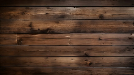 Obraz premium close up of wall made of wooden planks generativ ai 