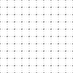 Square seamless background pattern from geometric shapes are different sizes and opacity. The pattern is evenly filled with small black tiger symbols. Vector illustration on white background