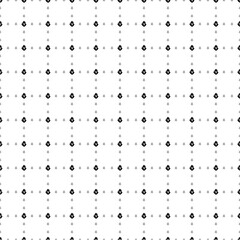Square seamless background pattern from black gorilla head symbols are different sizes and opacity. The pattern is evenly filled. Vector illustration on white background