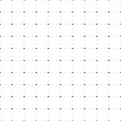 Square seamless background pattern from black tilde symbols are different sizes and opacity. The pattern is evenly filled. Vector illustration on white background