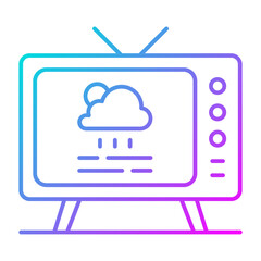 Obraz premium Weather News Icon