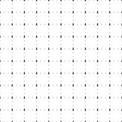 Square seamless background pattern from black rockets are different sizes and opacity. The pattern is evenly filled. Vector illustration on white background