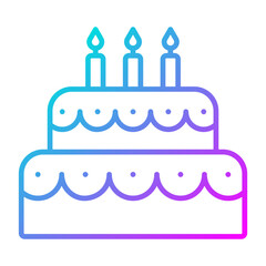 Two Layered Cake Icon