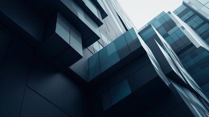 Geometric Elegance: Sleek Minimalist Architecture