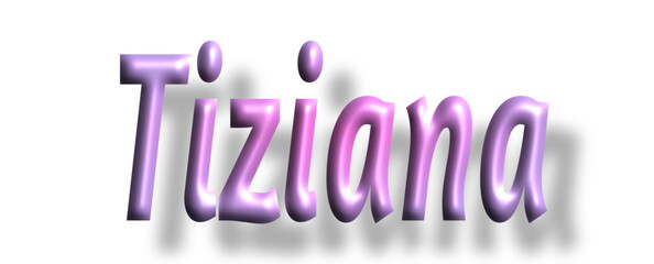 Tiziana - pink color - female name - ideal for websites, emails, presentations, greetings, banners, cards, books, t-shirt, sweatshirt, prints, cricut, silhouette,