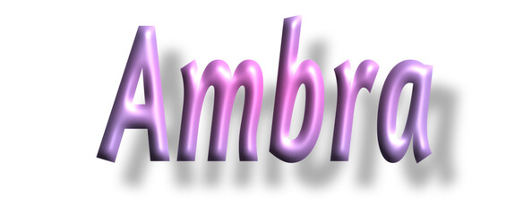 Ambra - pink color - female name - ideal for websites, emails, presentations, greetings, banners, cards, books, t-shirt, sweatshirt, prints, cricut, silhouette,