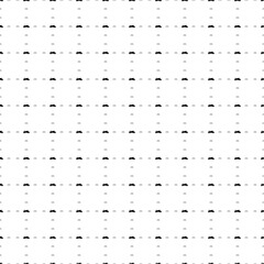 Square seamless background pattern from black bike symbols are different sizes and opacity. The pattern is evenly filled. Vector illustration on white background