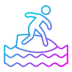 Surfing Icon