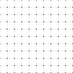 Square seamless background pattern from black combat robots are different sizes and opacity. The pattern is evenly filled. Vector illustration on white background
