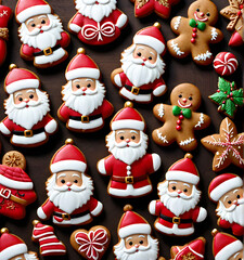 St. Nicholas Gingerbread Cookies: Festive Holiday Delights. generative AI