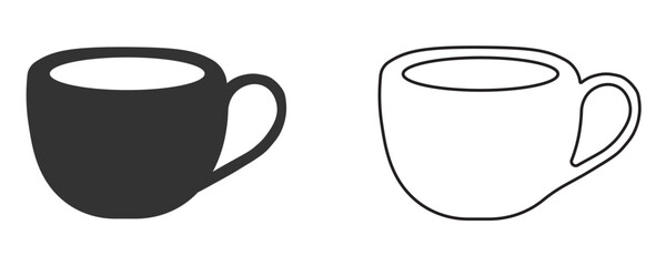 Cup icon. Drink object background vector ilustration.