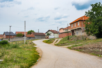Fototapeta na wymiar Village of Llapceve in the balkan country of Kosovo