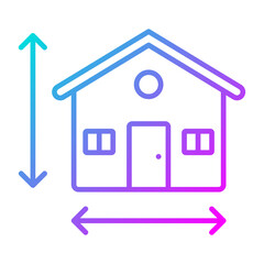 House Measurement Icon