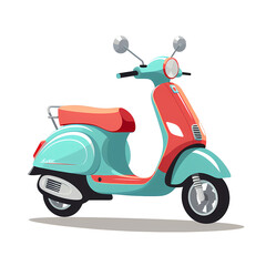 Obraz premium scooter isolated
