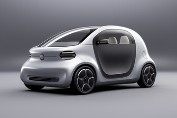 Compact Electric Concept Car, Urban Sustainable Transportation