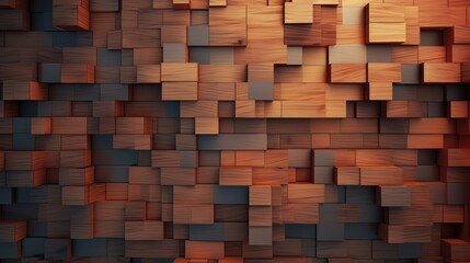 3D wood background - generative ai