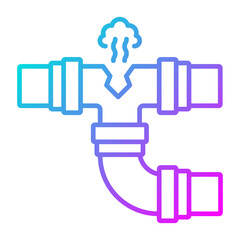 Gas Pipe Leak Icon