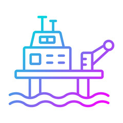 Oil Platform Icon