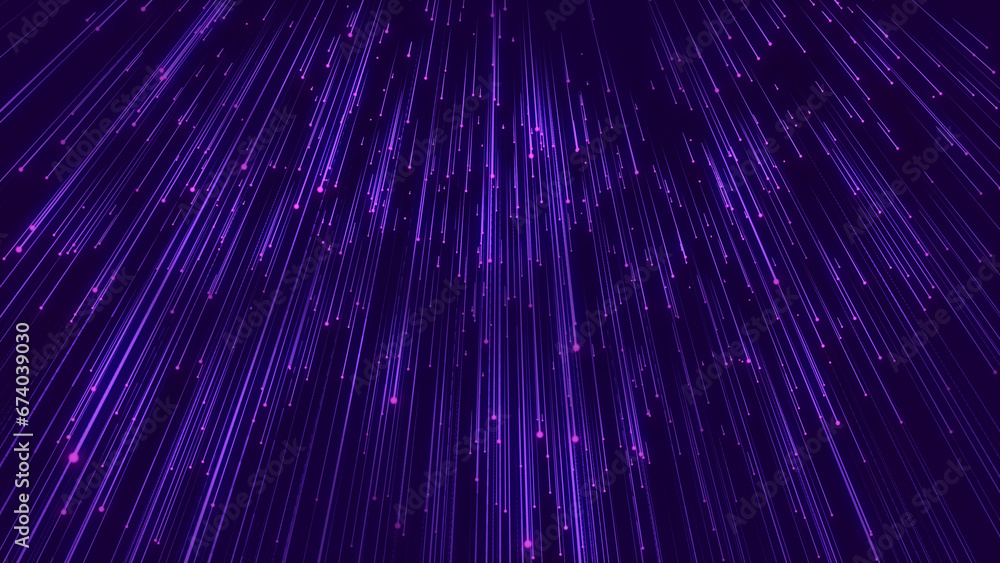 Poster blue hyper jump. digital hyperspace with stars explosion. abstract futuristic speed background. dyna