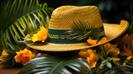 Cincodemayo Concept Top View Photo Sombrero, Bright Background, Background Hd