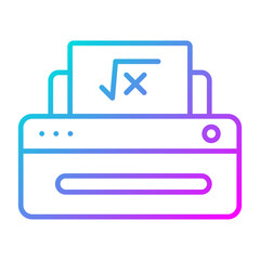 Print Math Sheet Icon