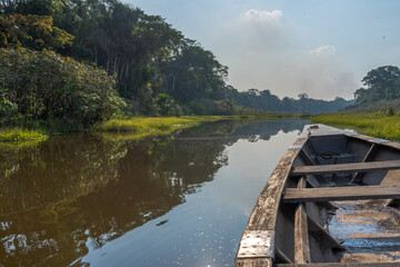 Lake Sachavacayoc in the Peruvian Amazon jungle