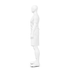 a mannequin with a Men’s Full Soccer Kit isolated on a white background