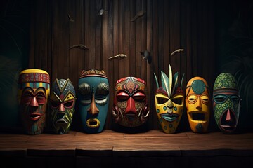 masks used by indigenous tribes in their rituals and celebrations
