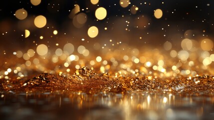 Obraz na płótnie Canvas Christmas Glowing Golden Background Lights Gold, Bright Background, Background Hd