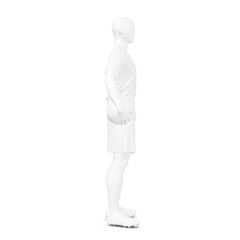 a image of a mannequin Men’s Full Soccer Kit with Ball isolated on a white background