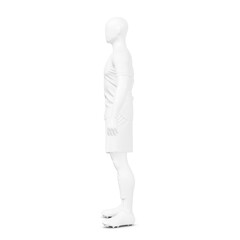 a image of a mannequin Men’s Full Soccer Kit with Ball isolated on a white background