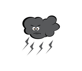 image of a cloud with a cloudy face