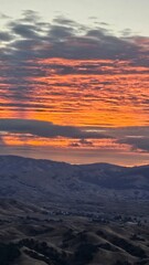 Fototapeta premium sunset over the valley