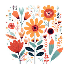 Flat flower illustration