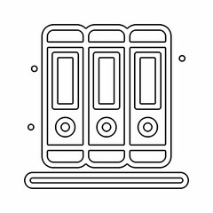 Books, Education, Library line icon vector