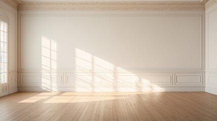 Fototapeta premium An empty room filled with possibilities and awaiting the perfect furniture and décor