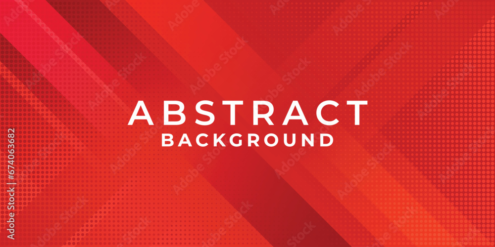 Poster dynamic fluid red geometric with colorful gradient background